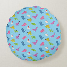 Cute Dinos Rund Kudde