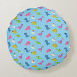Cute Dinos Rund Kudde