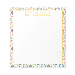 Cute Dinosaur Alphabet - från lärarcentralen Anteckningsblock