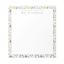 Cute Dinosaur Alphabet - från lärarcentralen Anteckningsblock