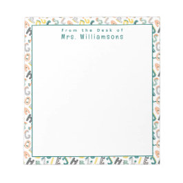 Cute Dinosaur Alphabet - från lärarcentralen Anteckningsblock