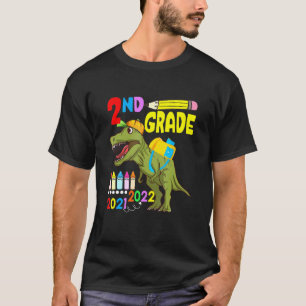 Cute Dinosaur Ansikte Mask 2:a Klass Back to schoo T Shirt