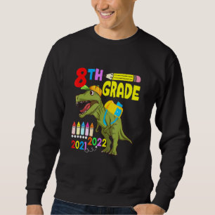 Cute Dinosaur Ansikte-mask 8 Klass Back to school Lång Ärmad Tröja