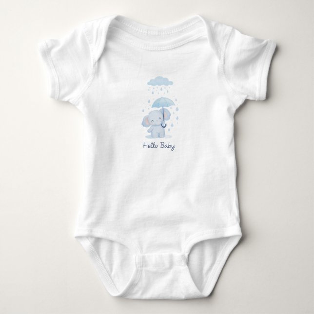 Cute Dinosaur Baby Bodysuit - Soft Cotton One-Piec T Shirt (Framsida)