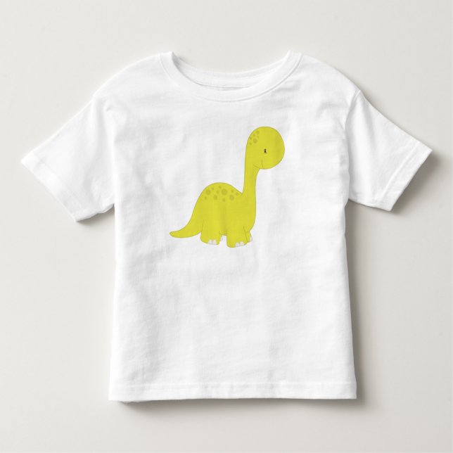 Cute Dinosaur, Baby Dinosaur, Dino, Brontosaurus T Shirt (Framsida)