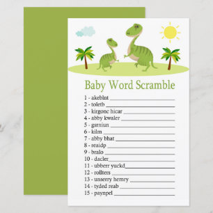 Cute Dinosaur Baby ord scramble-spel
