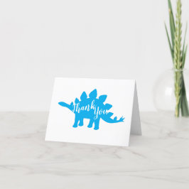 Cute Dinosaur Baby Shower Dino Blue och Grönt Boy Tack Kort