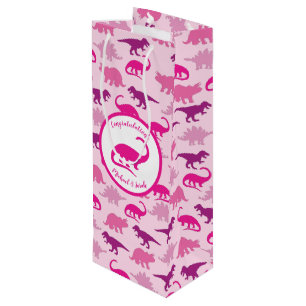 Cute Dinosaur Baby Shower Dino Rosa Girl Girl