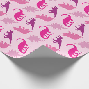 Cute Dinosaur Baby Shower Dino Rosa Girl Girl Presentpapper