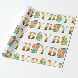 Cute Dinosaur-babydusch Presentpapper