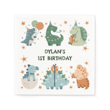 Cute Dinosaur-Barn Födelsedagsfest