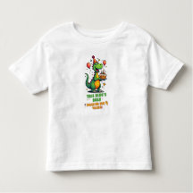 Cute Dinosaur Birthday Shirt för 4-åringar