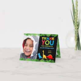 Cute Dinosaur Birthday Tack för ditt kort