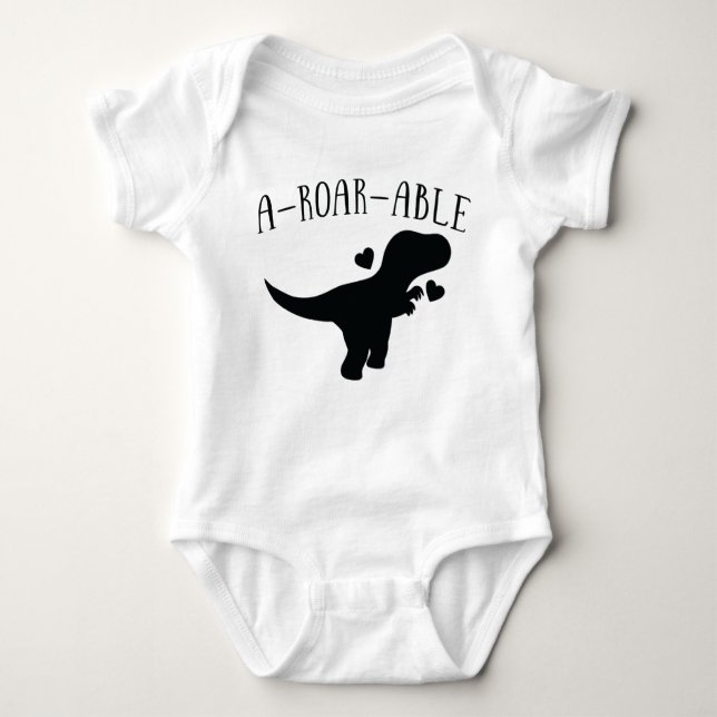 Cute Dinosaur Bodydress Sleeper T Shirt (Framsida)