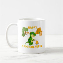 Cute Dinosaur Camper - Lycklig Campersaurus