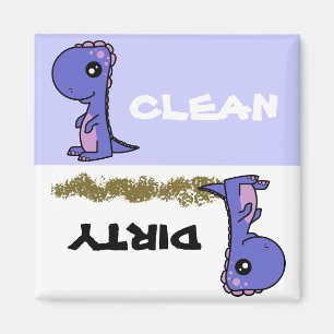 Cute Dinosaur Clean Dishwasher Magnet