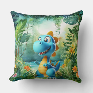 Cute Dinosaur Dekorativ kudde