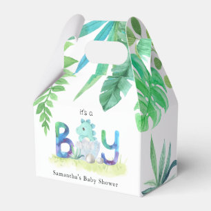 Cute Dinosaur "Det är en pojke" babystölder Presentaskar