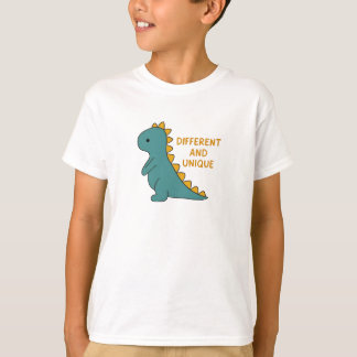 Cute Dinosaur Different and Unique Self-Acceptance T Shirt