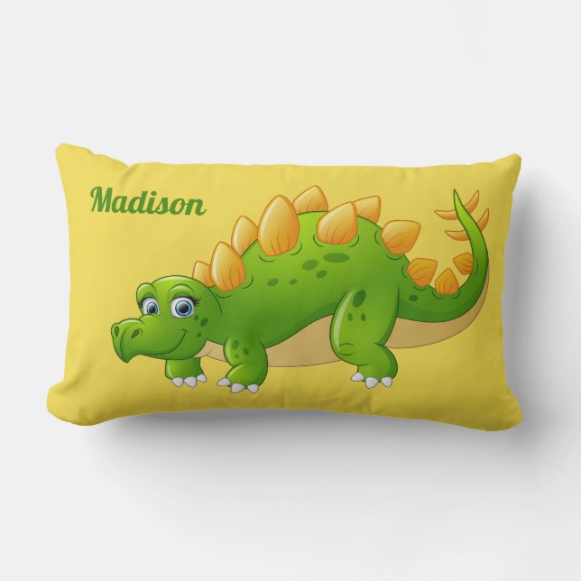 Cute Dinosaur, eget namn dekorativ kudde (Framsida)