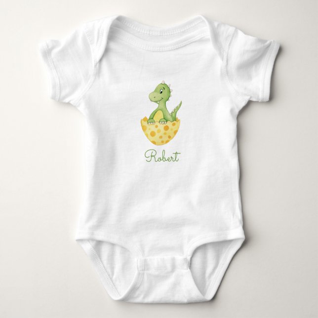 Cute Dinosaur Egg T Shirt (Framsida)