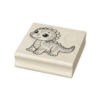 Cute Dinosaur Frimärke Stämpel