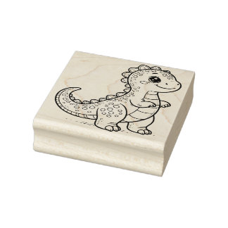 Cute Dinosaur Frimärke Stämpel
