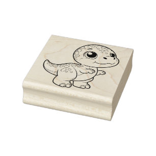 Cute Dinosaur Frimärke Stämpel