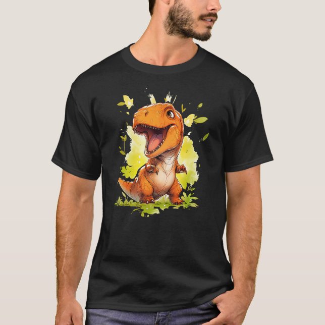 Cute dinosaur funny dinosaur lover baby T-rex T Shirt (Framsida)