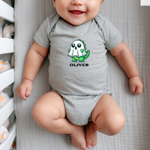 Cute Dinosaur Ghost Halloween Pojke T Shirt