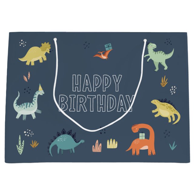 Cute Dinosaur Gift Bag (Framsidan)