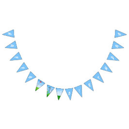 Cute Dinosaur Golf Thned Barns födelsedag Vimplar