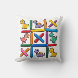 Cute Dinosaur Grid Design with Nine Colorful Dino Kudde