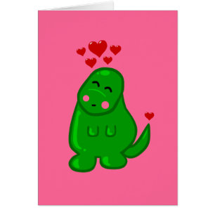 Cute Dinosaur Hälsningskort