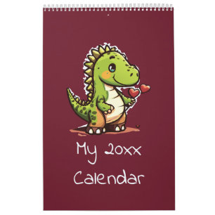 Cute Dinosaur Illustrations Kalender