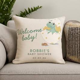 Cute Dinosaur Inspired Welcome Baby Shower Party Kudde