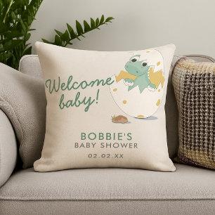 Cute Dinosaur Inspired Welcome Baby Shower Party Kudde