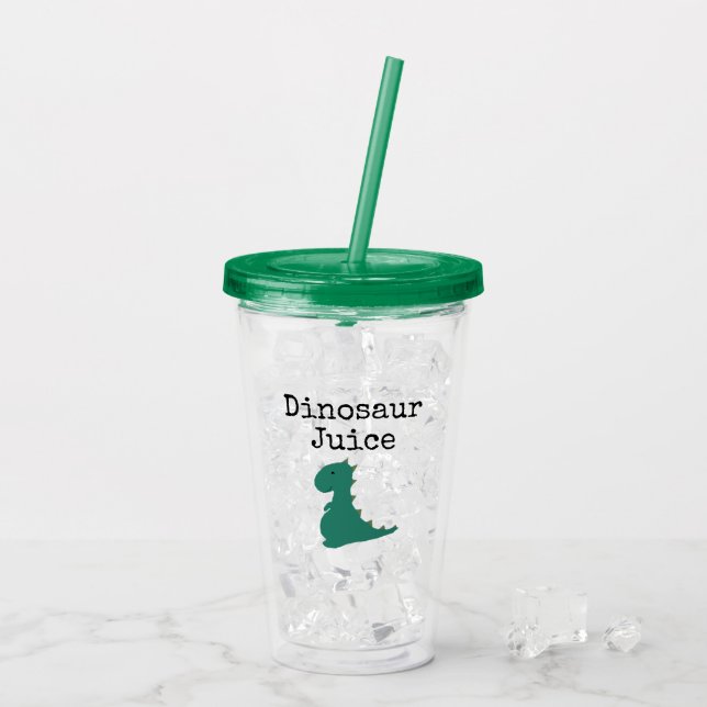 Cute Dinosaur Juice Take Away Mugg (Baksida Ice)