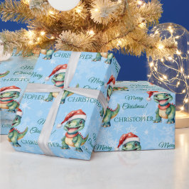 Cute Dinosaur-jul Presentpapper