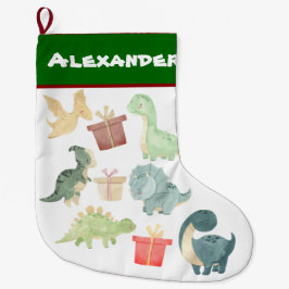 Cute Dinosaur-julklapp - utbyte Stor Julstrumpa