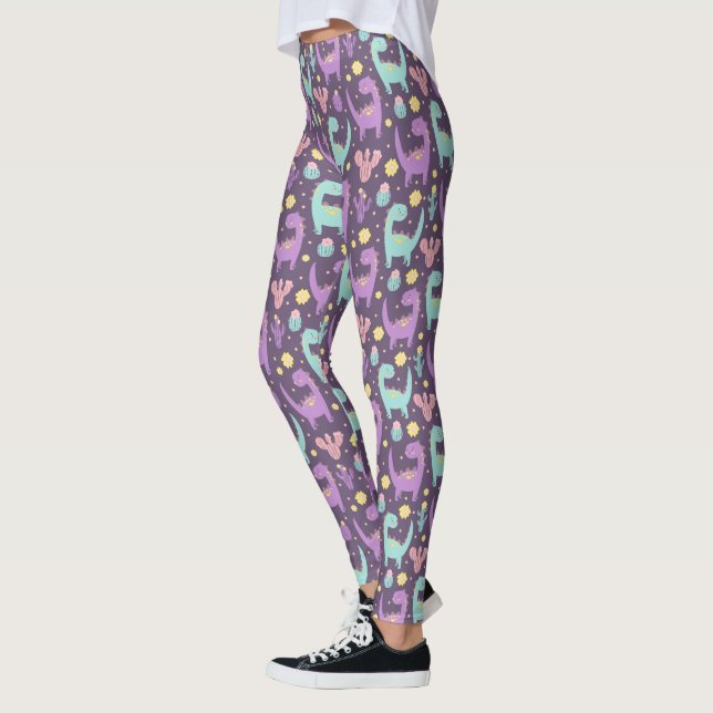 Cute Dinosaur Leggings (Vänster)