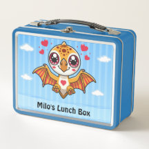 Cute Dinosaur Lunch Box - Lägg till Namn