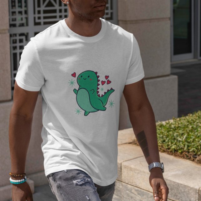 Cute Dinosaur med öron T Shirt (Skapare uppladdad)