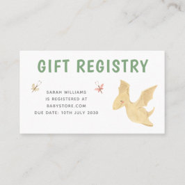 Cute Dinosaur, modernt presentatör för barn Visitkort