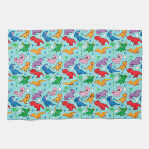 Cute Dinosaur Mönster Kökshandduk