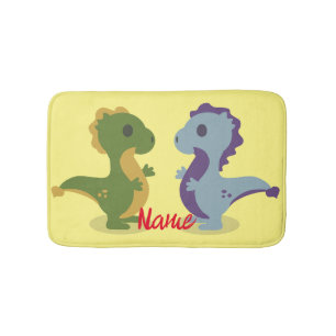 Cute Dinosaur Pair Thunder_Cove Badrumsmatta