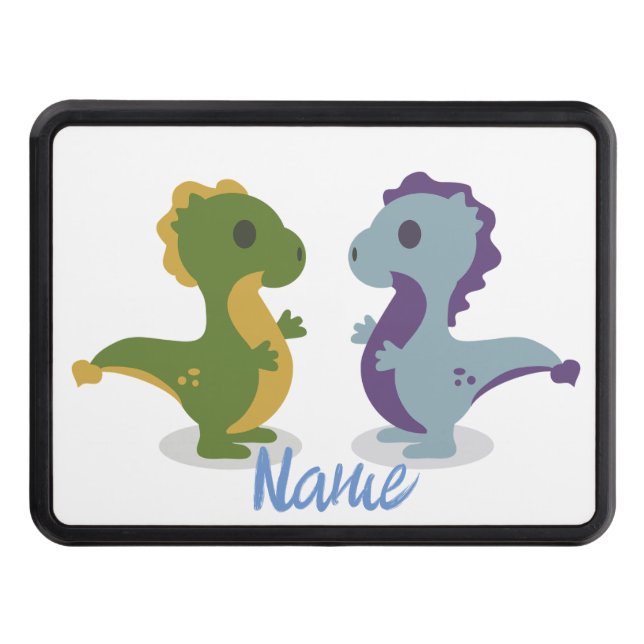 Cute Dinosaur Pair Thunder_Cove Dragkroksskydd (Framsidan)