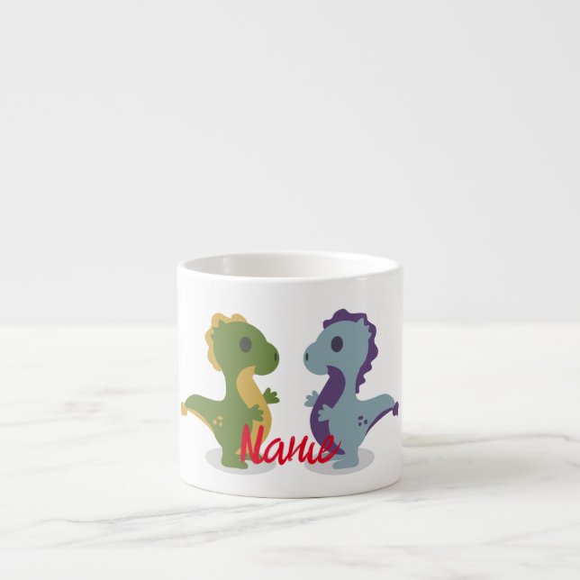 Cute Dinosaur Pair Thunder_Cove Espressomugg (Framsidan)
