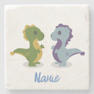 Cute Dinosaur Pair Thunder_Cove Stenunderlägg