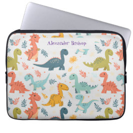 Cute Dinosaur-Personlig Laptop Fodral